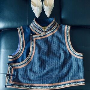 MONGOlJIN GOO DENIM VEST